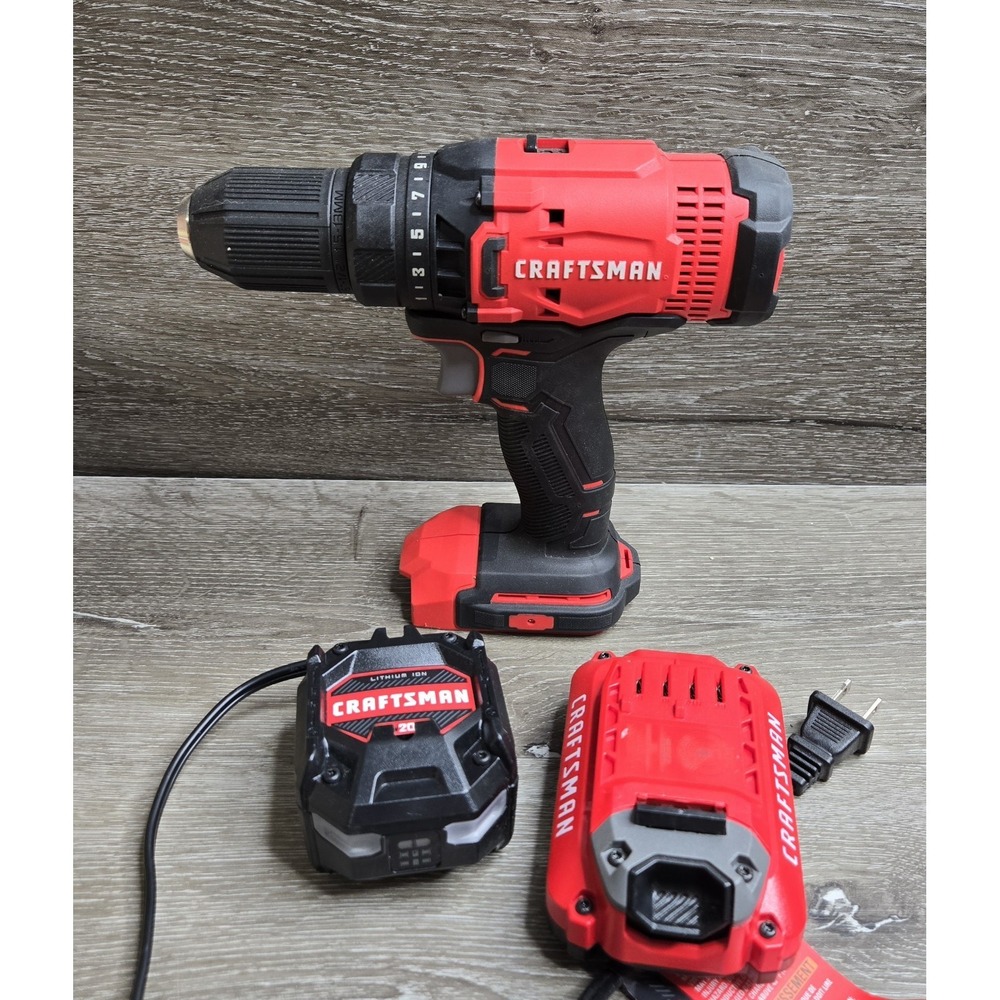 CRAFTSMAN CMCD700 V20 20V MAX Cordless Drill/Driver Kit Battery & Charger